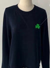 Pearls & Camo Shamrock Sweater