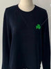 Pearls & Camo Shamrock Sweater