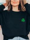 Pearls & Camo Shamrock Sweater