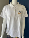 Lands' End White Short Sleeve Uniform Polo