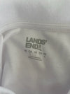 Lands' End White Short Sleeve Uniform Polo