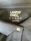 Lands' End Navy Short Sleeve Uniform Polo