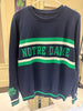 PREORDER: Newport Knits Notre Dame sweater with embroidered 1856 shamrock