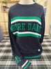 PREORDER: Newport Knits Notre Dame sweater with embroidered 1856 shamrock