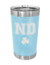 Light Blue Shamrock Tumbler